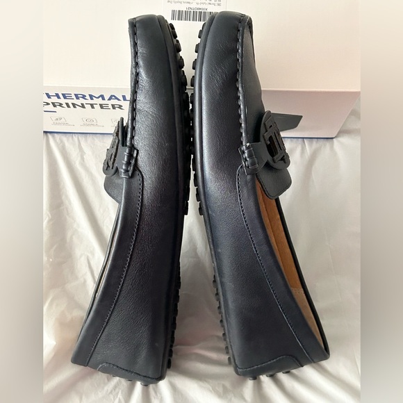 Lauren Ralph Lauren Women’s Brynn Leather Driving Loafer Black Size 10 - Picture 6 of 7